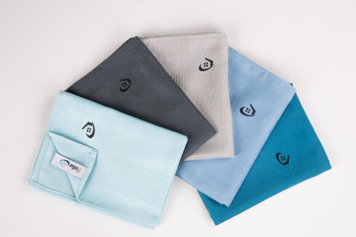 PELLA 5 schoonmaakdoeken-blauw - microvezeldoeken -streeploos-autodoek-raamdoek-poetsmiddel-wonderdoek-pella doek (EAN: 7649988102639)
