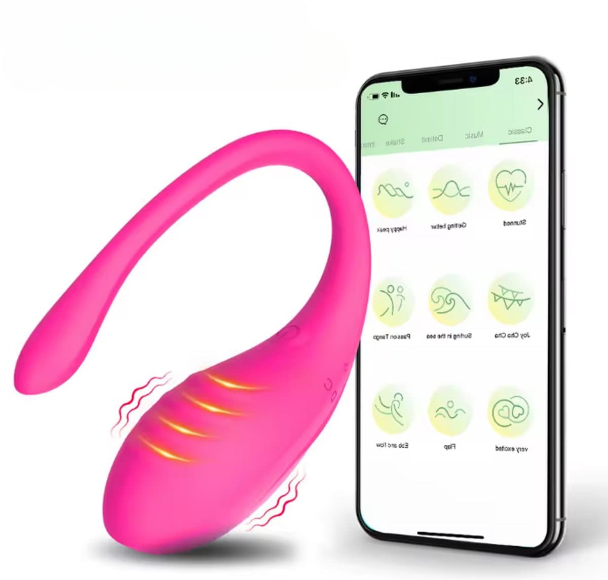 Vibrators voor Vrouwen met App Control - Sex Toys voor Vrouwen Koppels - G Spot Bullet Vibrator met 10 Vibratie Standen- Clitoris Stimulator - Dildo Vibrator Realistisch - Seksspeeltjes - Erotiek - Vibrerend Ei - Anale Speeltjes (EAN: 9313520838628)