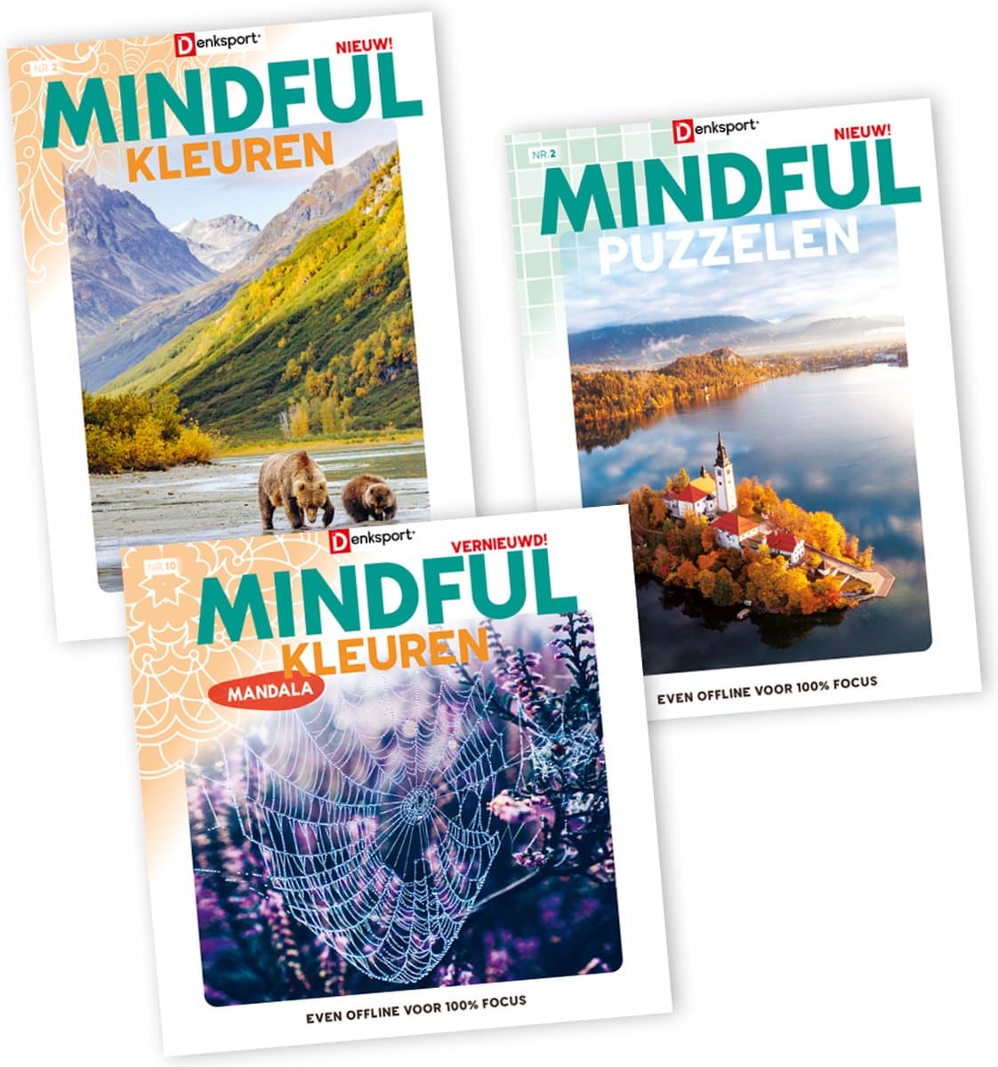 Denksport MINDFUL puzzelboek pakket 1 (EAN: 8710835861104)
