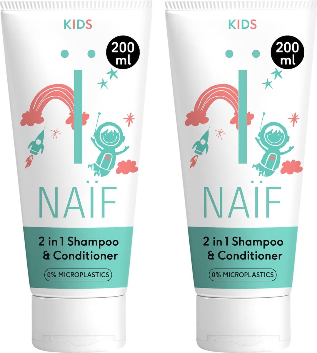 Naïf - 2-in-1 Shampoo & Conditioner Voordeelset - Haarverzorging - Anti-klit & Mild - Vegan - 2x200ml (EAN: 8720828001288): ✨ Wat maakt Naïf anders dan de rest