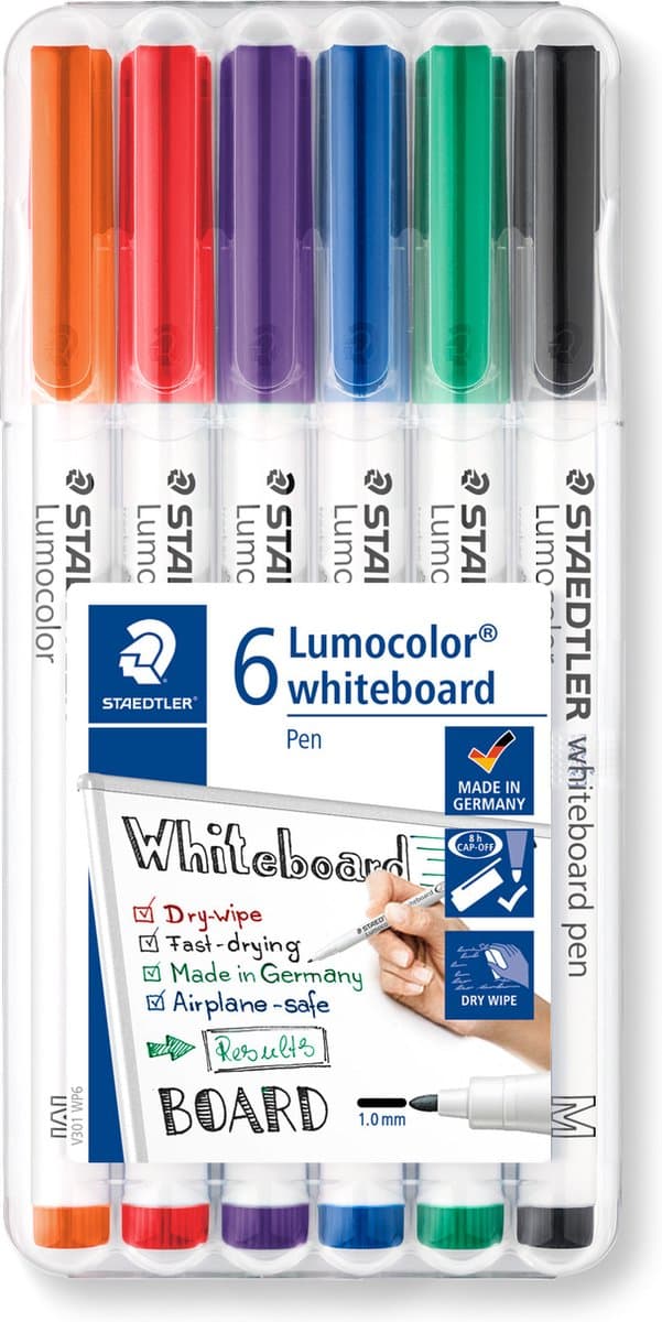 STAEDTLER Lumocolor whiteboard pen - Box 6 st (EAN: 4007817044650)