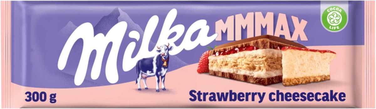 Milka Mmmax chocolade reep Cheesecake 300g (EAN: 7622210678171)