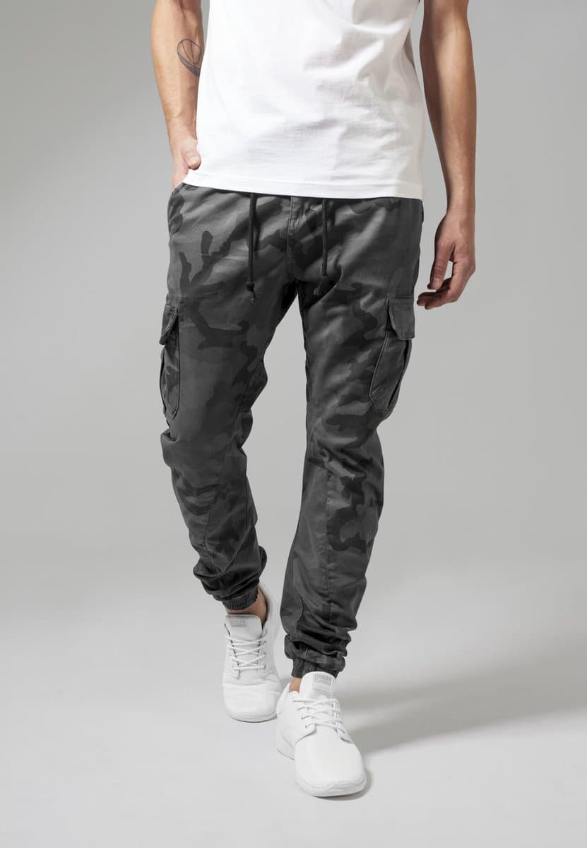 Urban Classics Cargo Jogging Heren Trainingsbroek - donkercamouflage - S (EAN: 4053838166871)