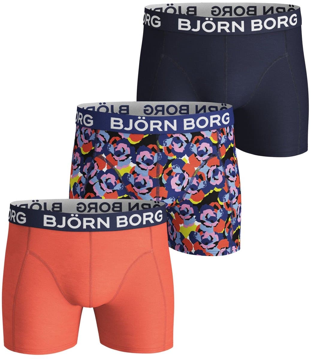 Björn Borg - Heren Onderbroeken 3-Pack Boxers Camo Rose - Multi - Maat S (EAN: 7321465013392)