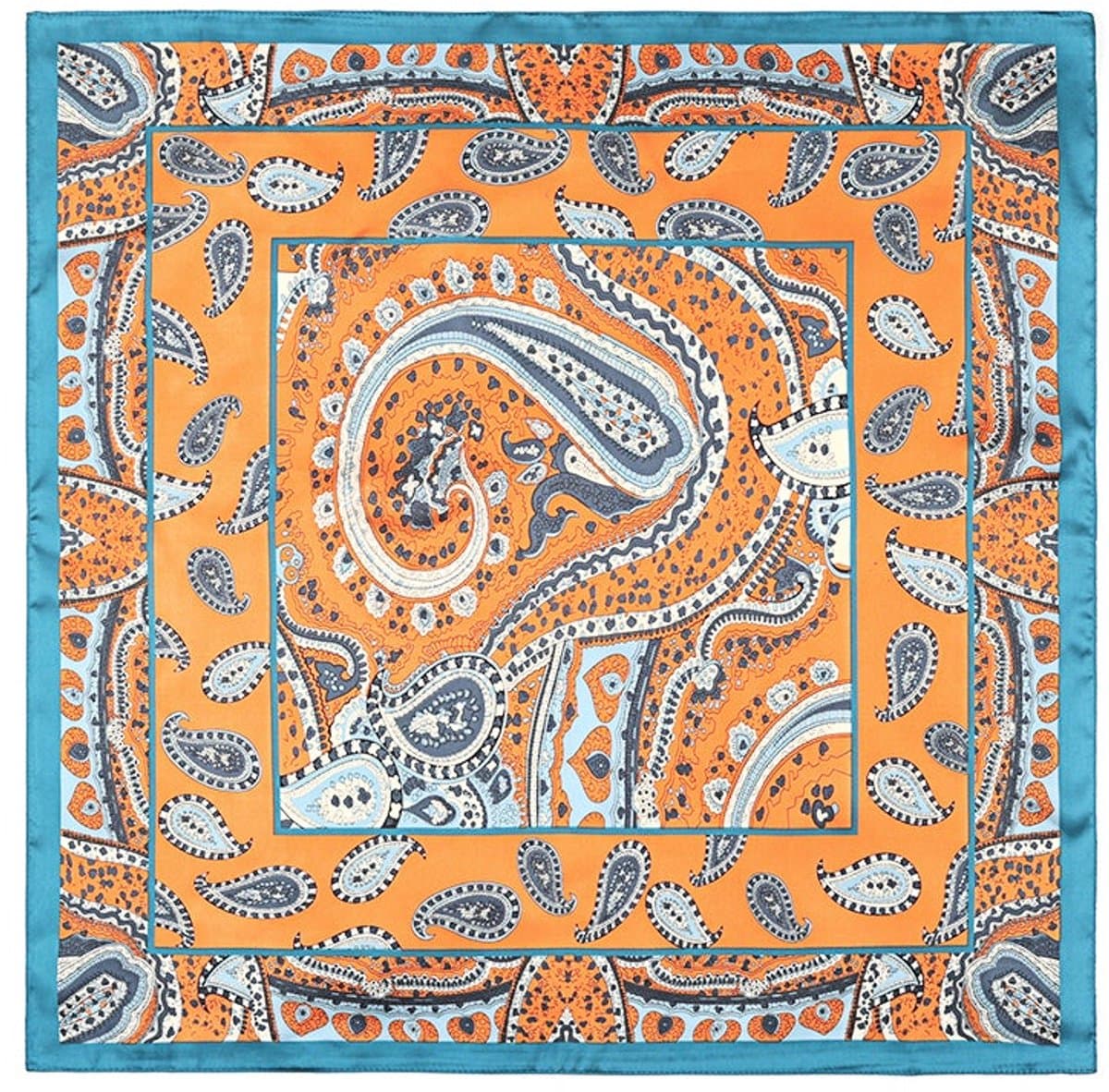 Zomersjaal met paisley-patroon - lichte polyester sjaal voor dagelijks gebruik (EAN: 8721199091670)