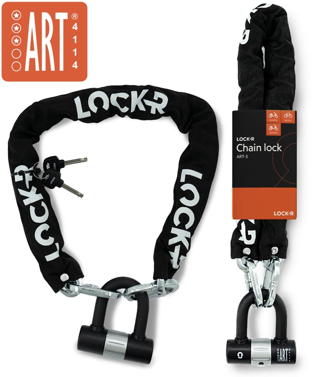 LOCK-R - Kettingslot - ART 3 Beveiligd - Scooterslot & Fietsslot - Hangslot Ketting - Slot geschikt voor Fiets, Fatbike & Scooter (EAN: 8721249488016): 🎉 Waarom ik op zoek was naar een kettingslot