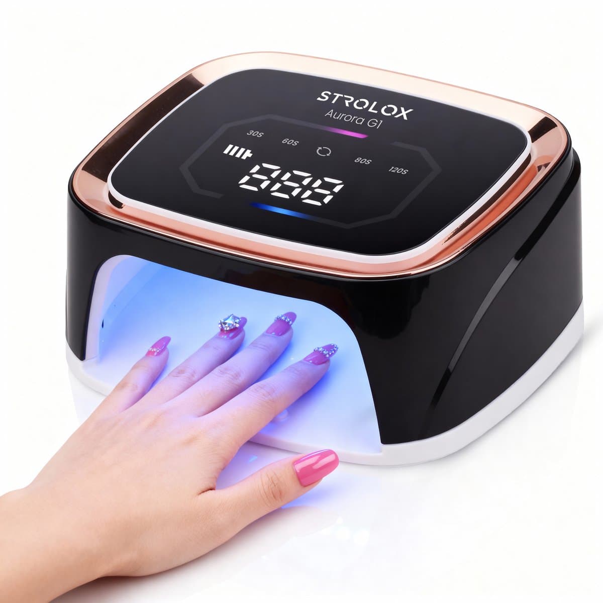 Strolox® UV Lamp Gelnagels Pro - Nagellamp - Nagellamp UV Led - Nageldroger - Draadloos - Reflecterende binnenkant - Zwart (EAN: 8720598012774): Eindelijk Geen gedoe meer met snoeren! 🔌