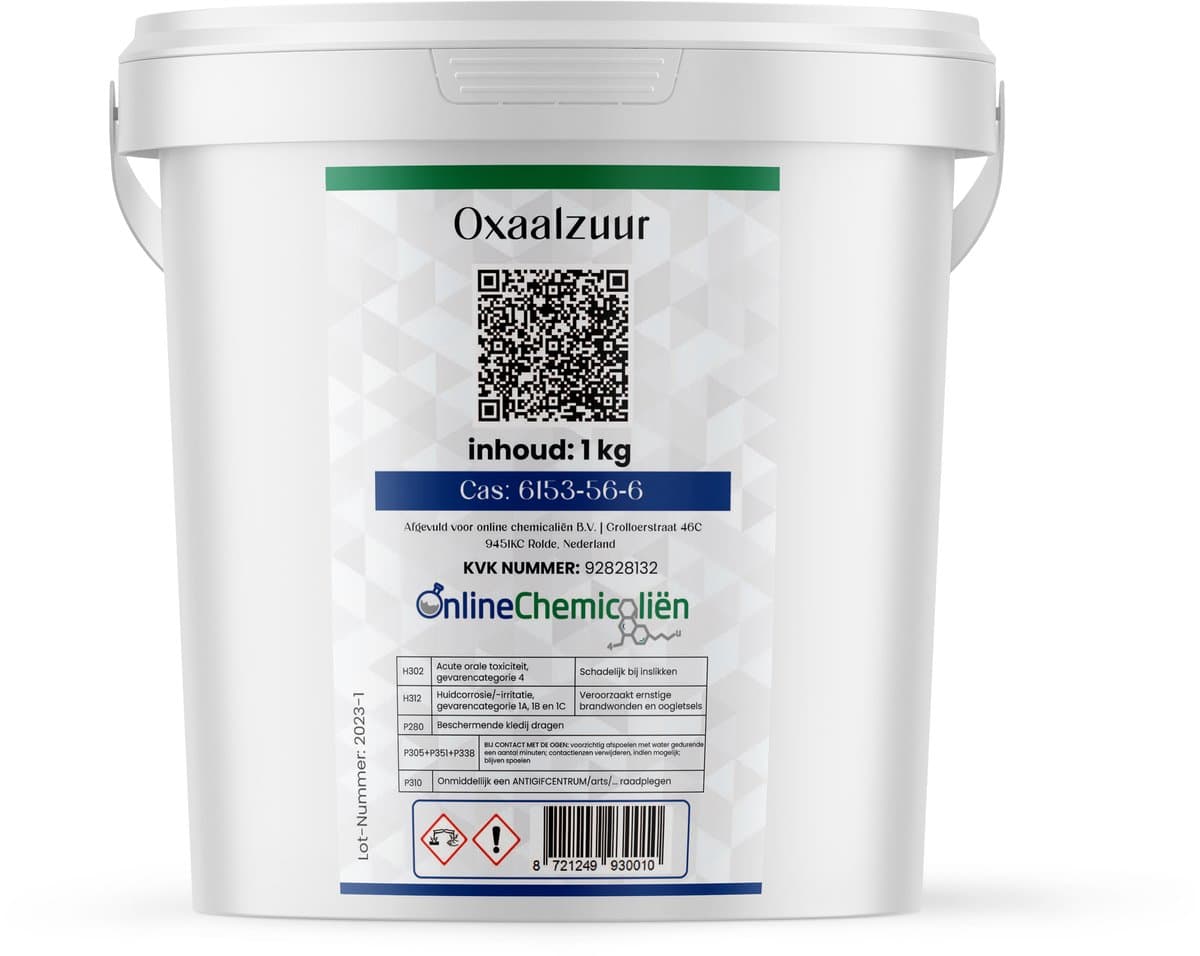 Online chemicalien – Oxaalzuur – 1 kg – Ontkalker – Antikalk – Roestverwijderaar – Ontweringswater (EAN: 8721249930010): Wat is het precies