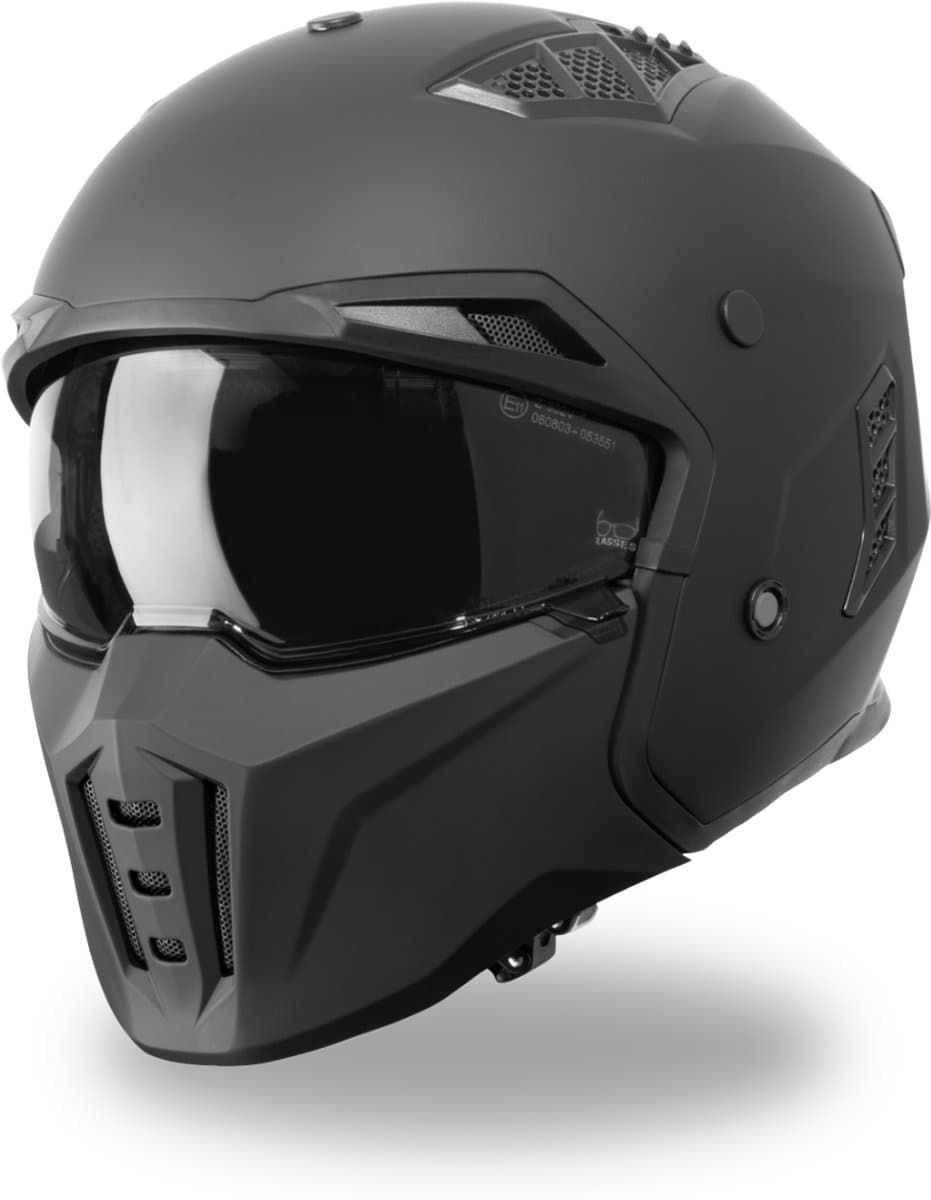 VINZ Shuto Jethelm met Zonnevizier & Mondstuk - Scooter Helm & Motorhelm & Brommerhelm - Mat Zwart - XL (EAN: 8720574321654): Wat maakt deze helm uniek