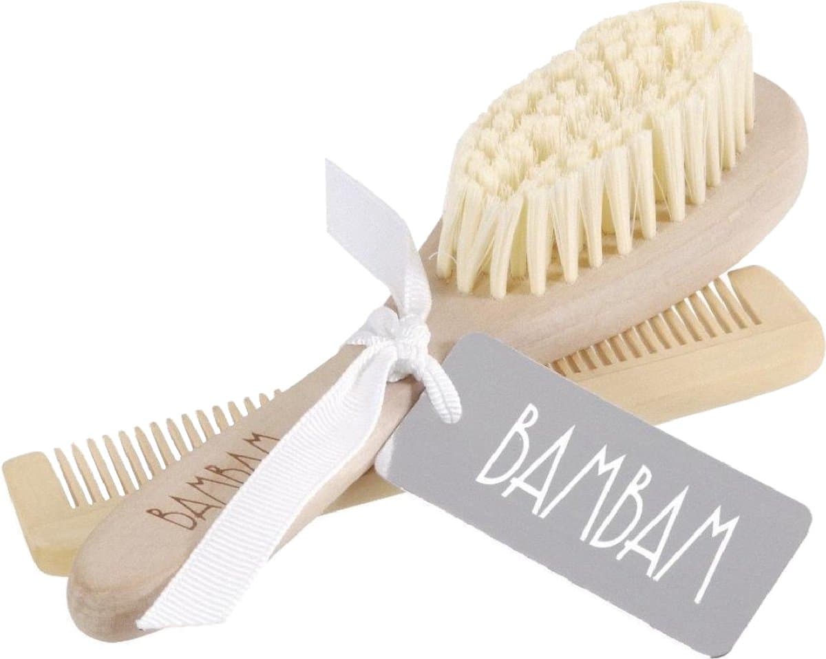 BamBam Eco-vriendelijk houten Borstel & Kam - Baby cadeau (EAN: 8711811069446)