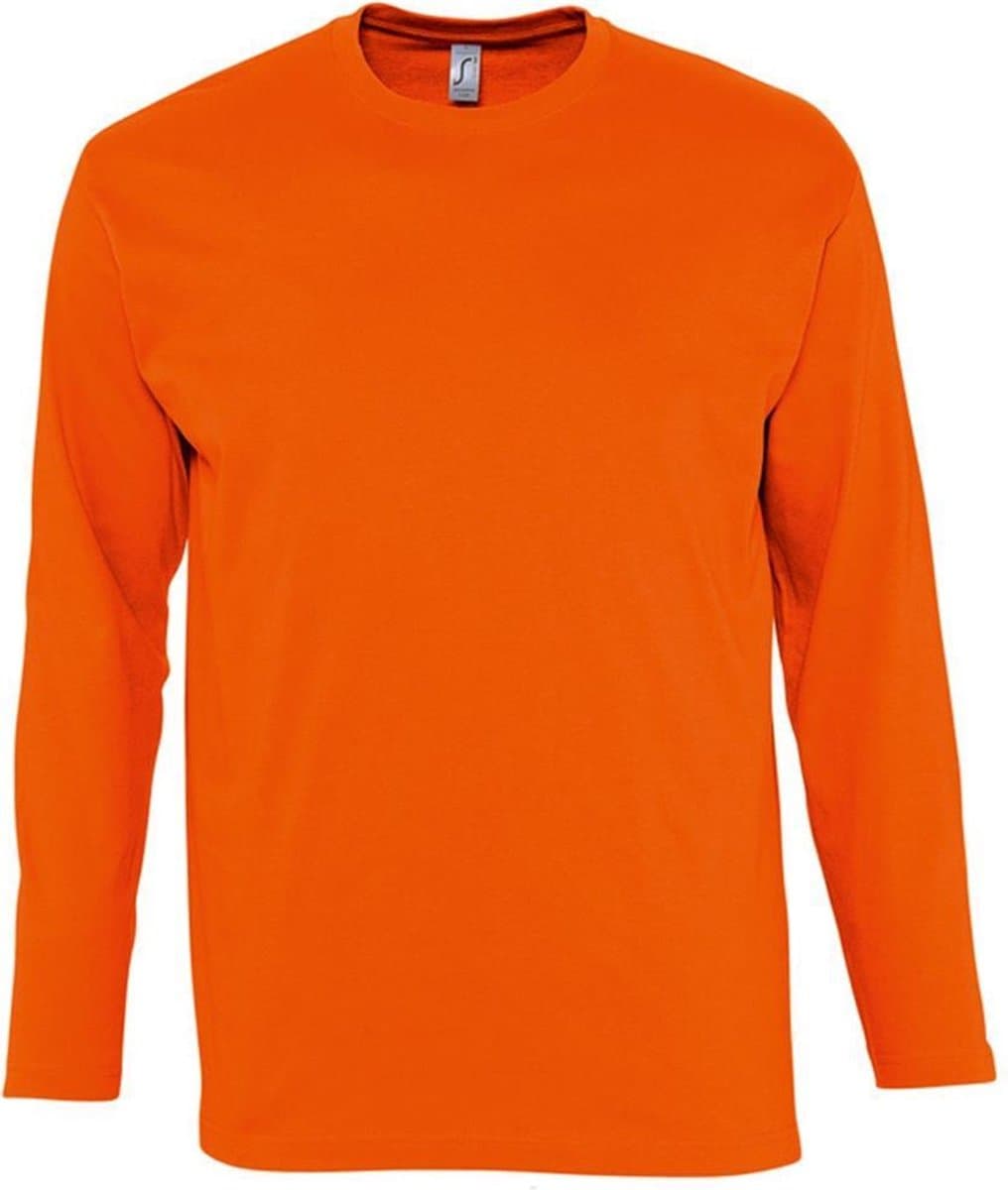 SOLS Heren Monarch T-Shirt met lange mouwen (Oranje) (EAN: 5054171356324)
