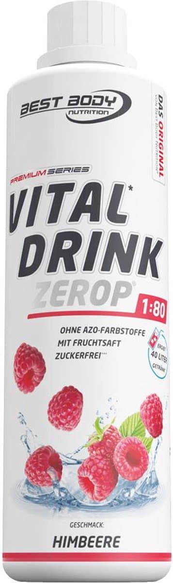 Best Body Nutrition Vital Drink Zerop (500ml) Raspberry - Intra- & Post-Workout - Intra-Workout (EAN: 4251650805538)