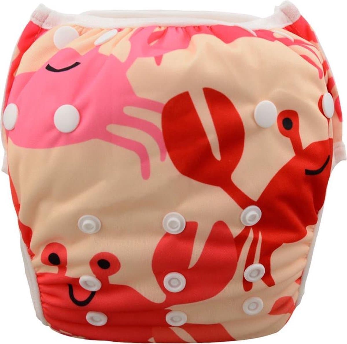 Wasbare Zwemluier – One Size 8–25 kg – Rood Krabben – Verstelbaar & Duurzaam (EAN: 8721335451115): De wasbare zwemluier die mijn hele DIY-community aan het hypen is (en ja, ik ben ook om)