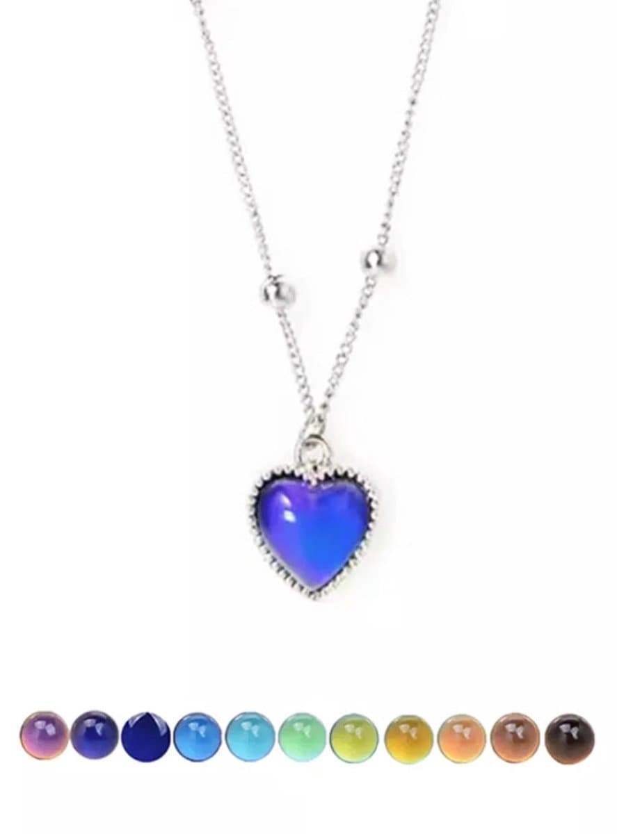 Ketting Meisje- Kleurveranderend Hartje Meisjesketting- Stemming Mood-Stemmingsketting- Moodketting- Ketting met hartje- LiLaLove (EAN: 8721335692419): Wat is die LiLaLove ketting eigenlijk