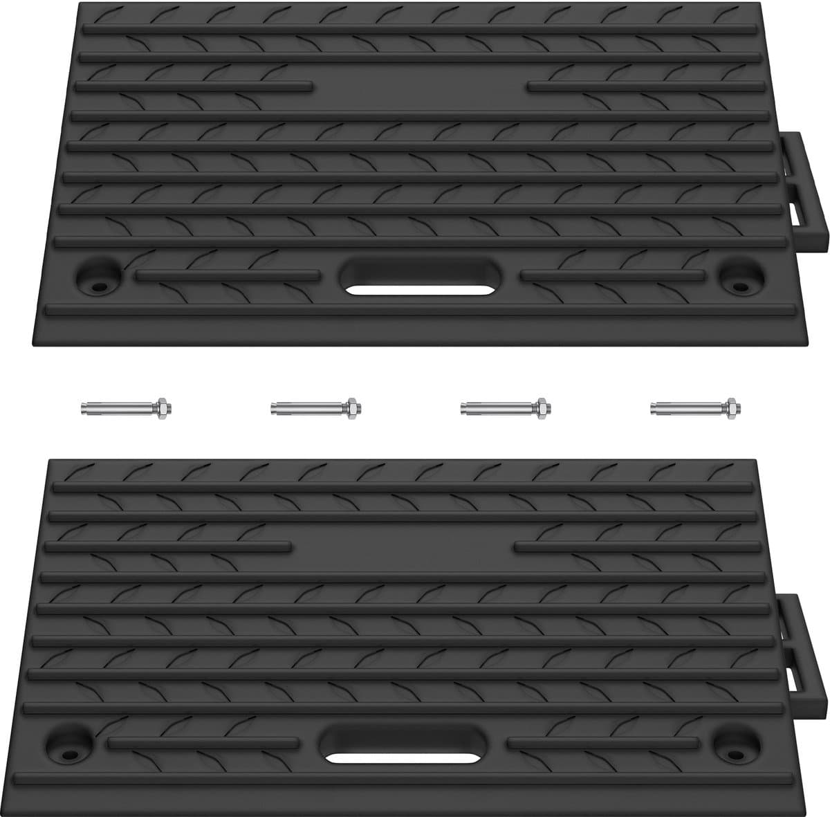 Rubber Oprijplaten 2 Stuks 53x32x10cm - Drempelrampehulp - Draagbaar - voor rolstoel, motorfiets, auto, kar (EAN: 0702802176753): **Wat zijn Rubber Oprijplaten eigenlijk**
