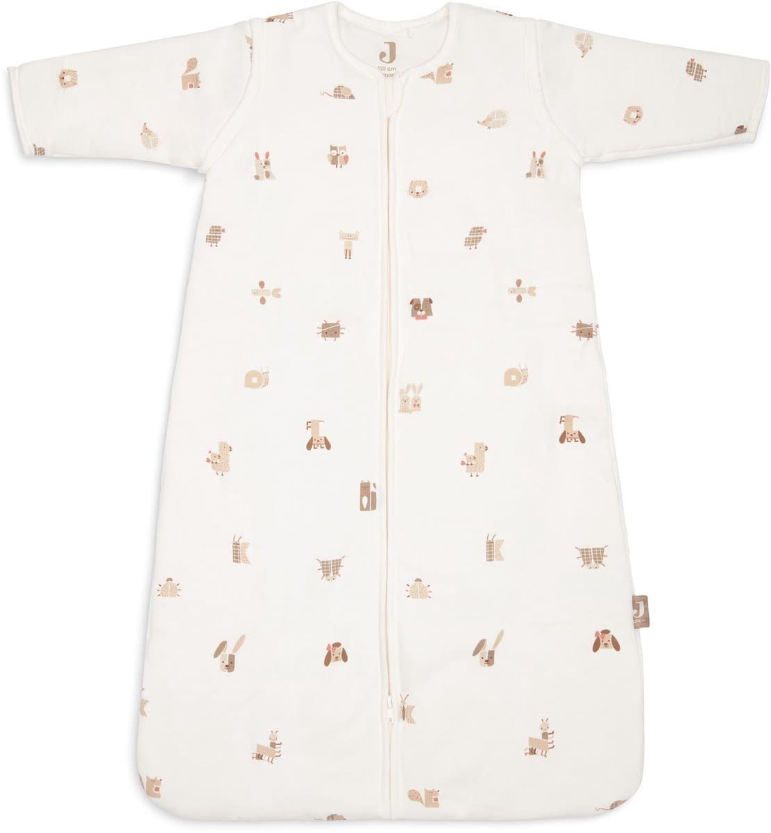 Jollein Slaapzak Baby Met Afristbare Mouw 110cm - Animal Friends (EAN: 8717329403741): Een Droom van Zachte Stof