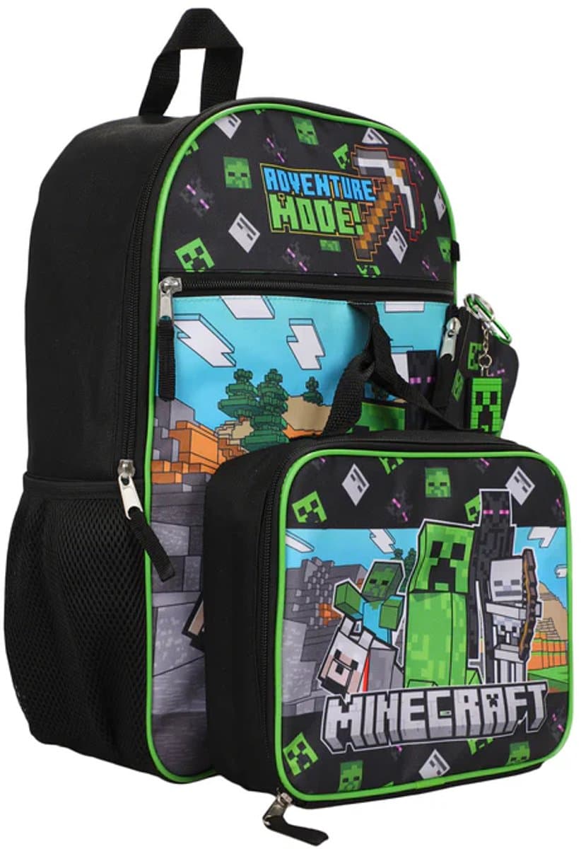 Minecraft Rugzak Jongens 5-delige set - Rugtas Meisjes (EAN: 5056438962873): **Wat is deze rugzak precies**