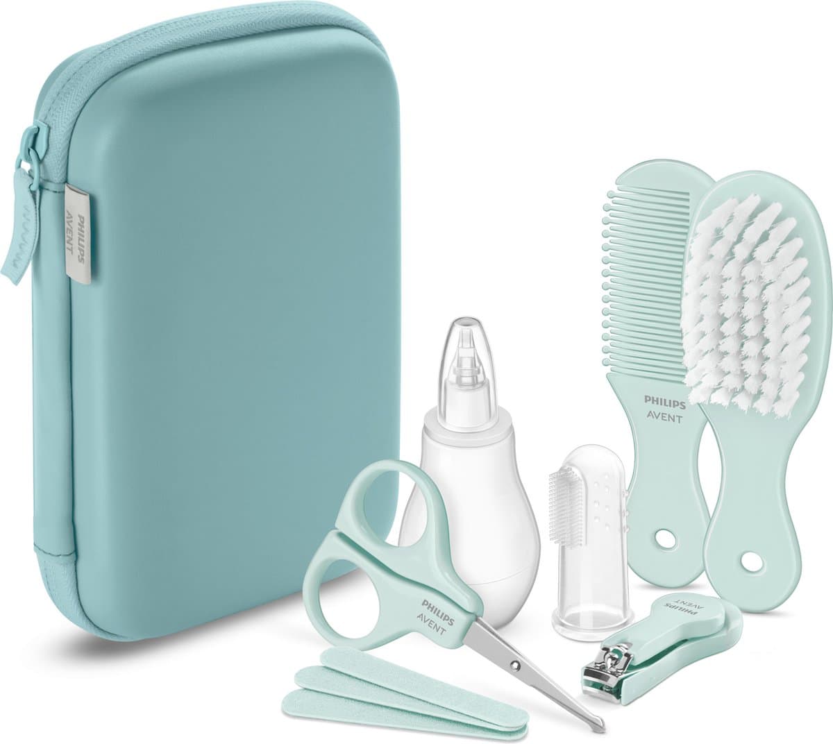 Philips Avent - Baby Verzorging Set - Mint - SCH401/00 (EAN: 8720689021937): **Wat is er in deze set 📦**