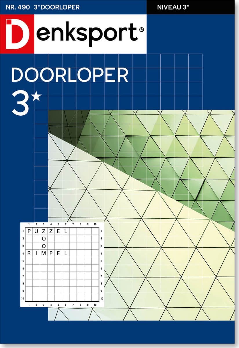 Denksport Puzzelboek Doorloper 3*, editie 490 (EAN: 8710835881829)