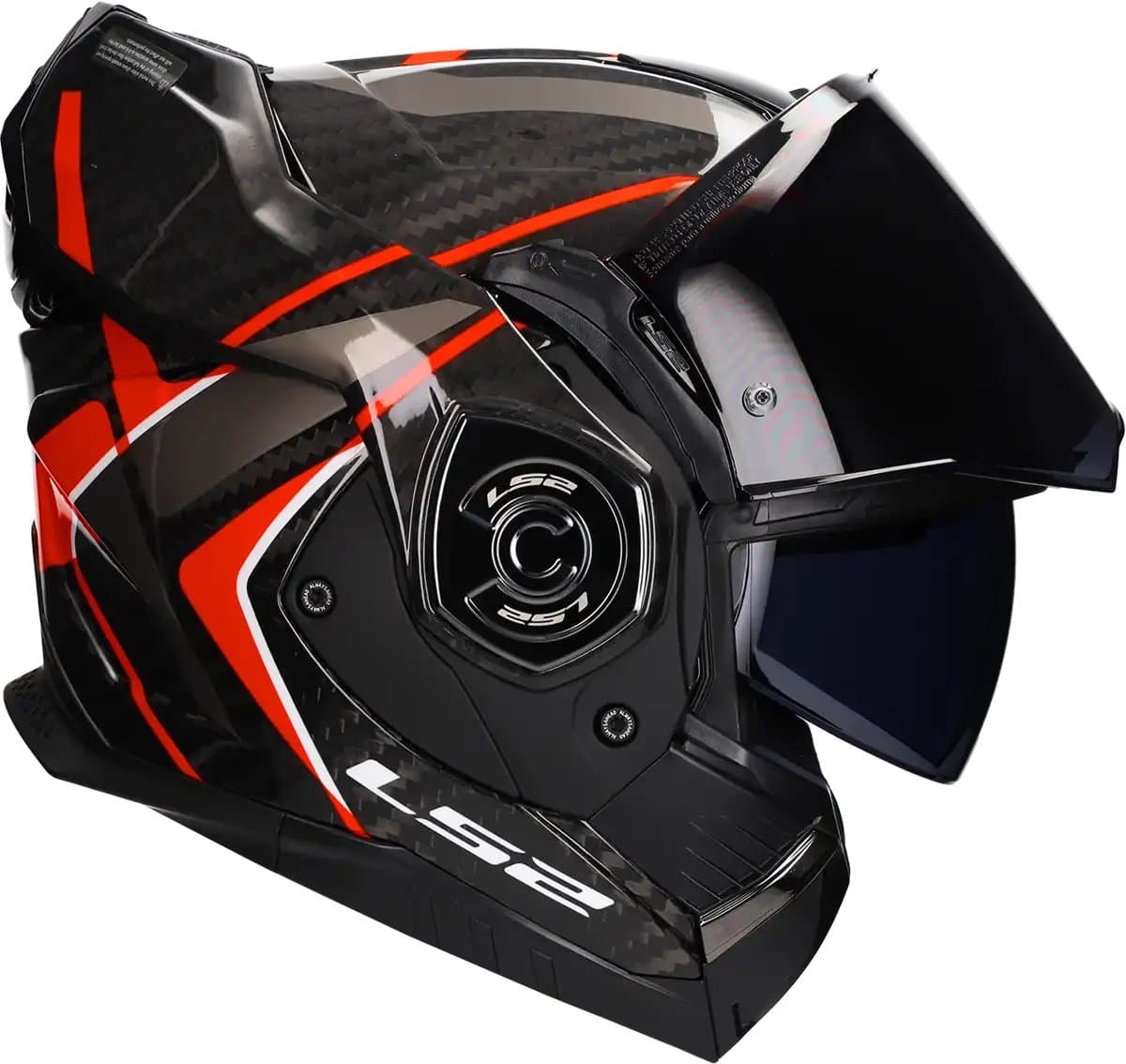 LS2 Helm Advant X Carbon Future II FF901 rood maat XXL (EAN: 6942141776588)