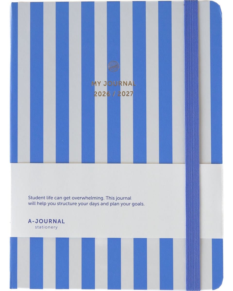 My Journal Schoolagenda 2026/2027 Strepen Blauw (EAN: 8721154632467): **🎨 Design dat straalt (zonder te pretentieus te zijn)**