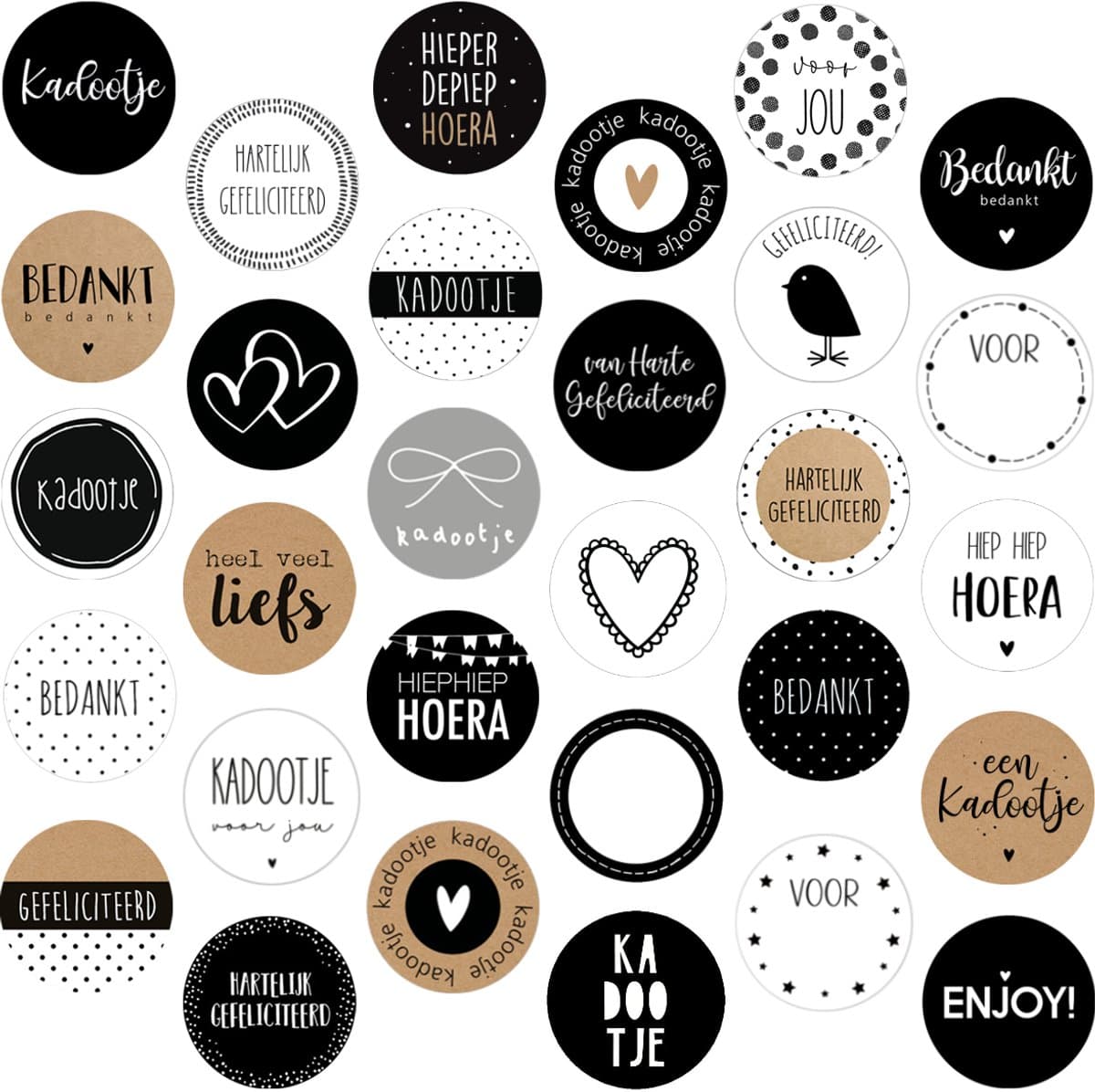 30x Stickers / Cadeaustickers / Sluitstickers | MIX | verjaardag / liefs / kadootje | 35 mm (EAN: 9110025310303): **Wat Zegt De Community**