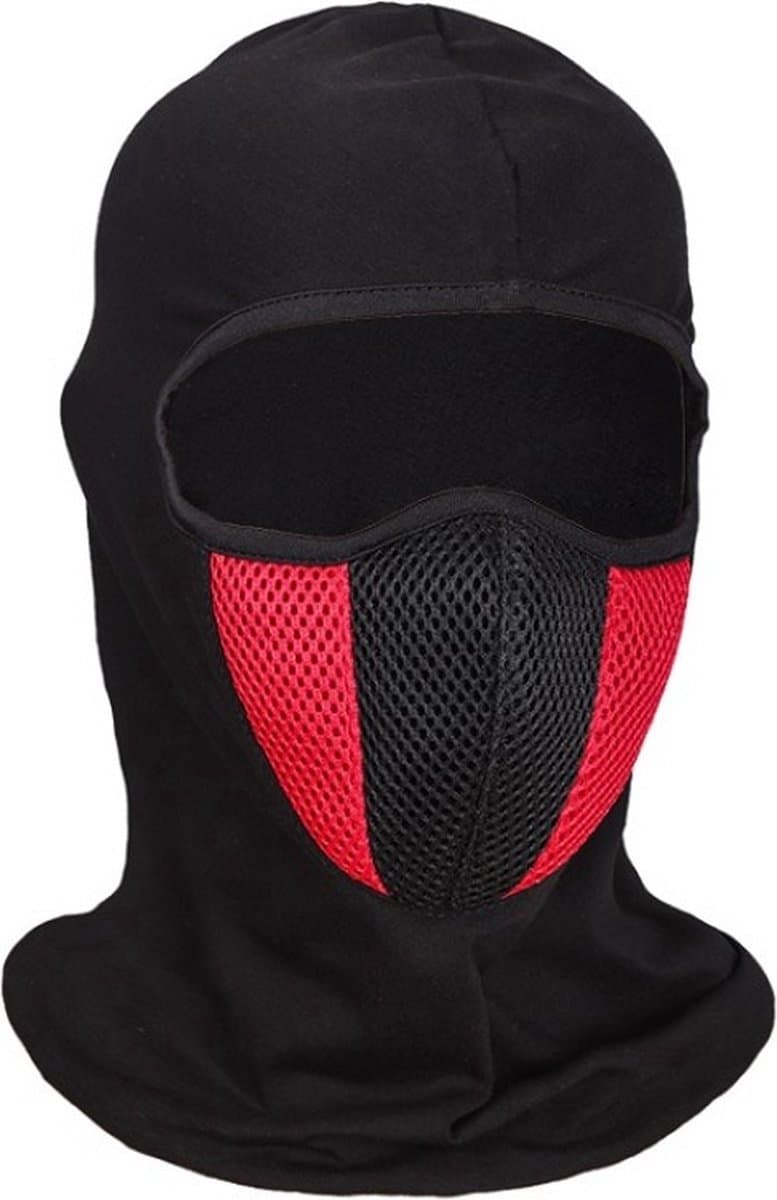 Balaclava Bivakmuts I Nekwarmer I Bivak I Gezichtsmasker I Motormuts I Skiën I Snowboarden I Motorrijden I Zwart/Rood (EAN: 8721025511006): Waarom ik er überhaupt naar keek