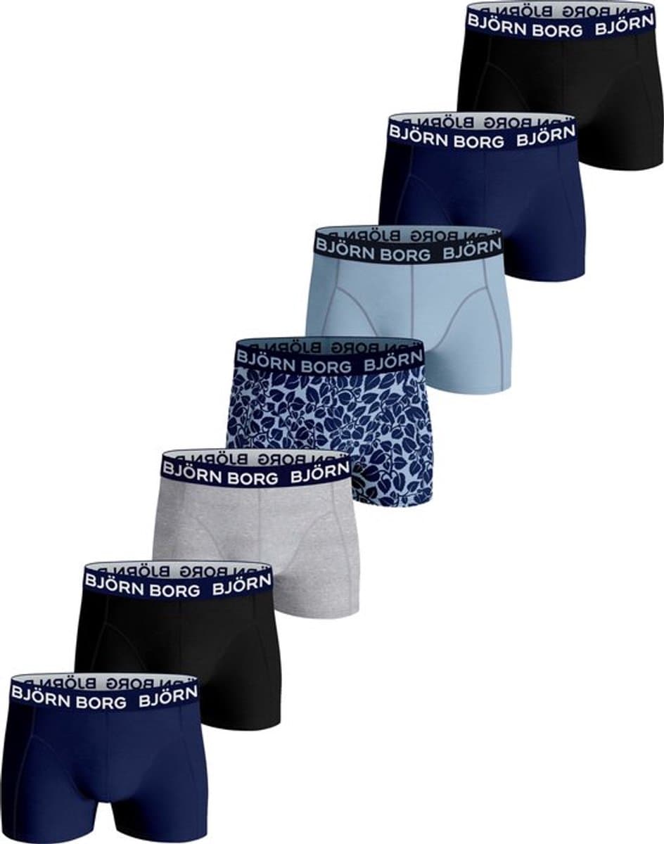 Björn Borg Cotton Stretch Jongens Boxershort - 7 stuks - Grijs/Blauw/Zwart - Jongens Onderbroek - Maat 158-164 (EAN: 7321465717061): Waarom basics de heimelijke helden zijn 🏡
