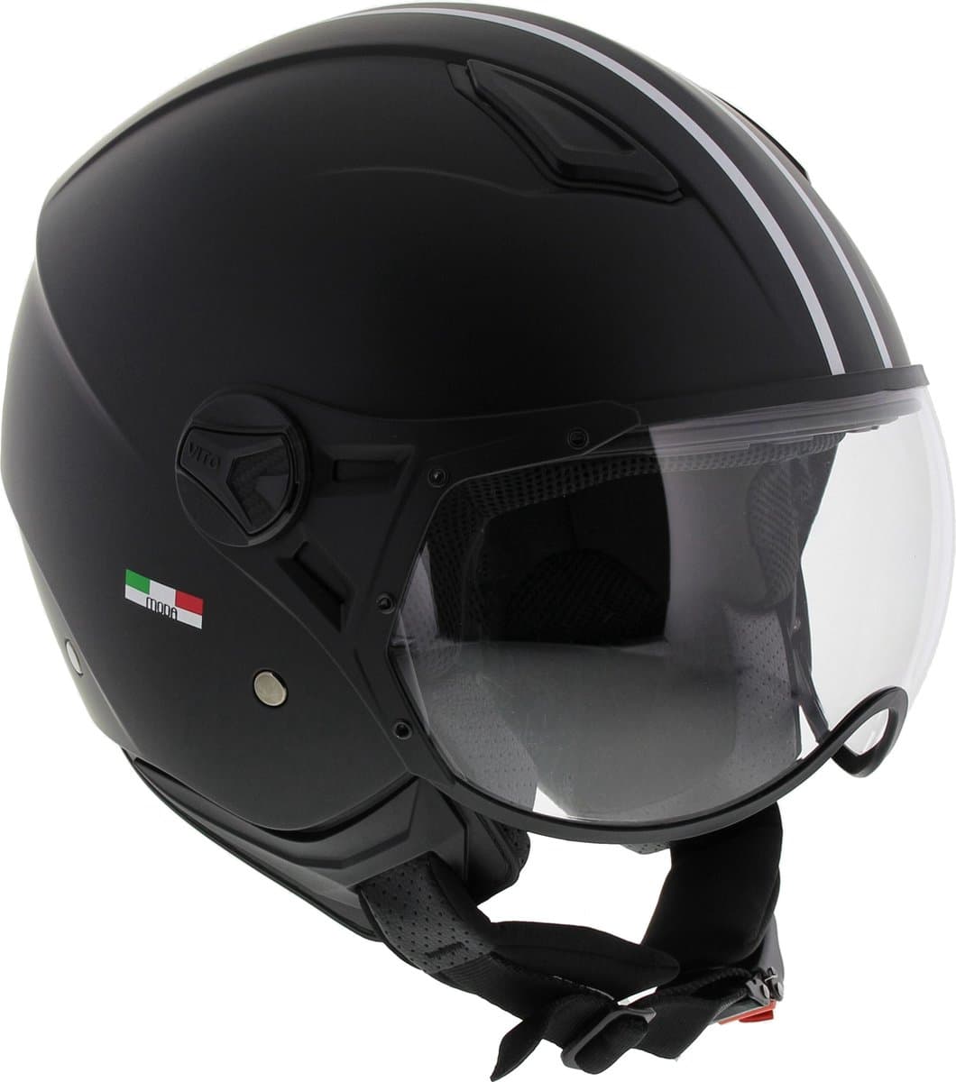 VITO JET MODA - SNOR SCOOTER HELM - MAT ZWART (EAN: 7432031385314): Eerste indruk “Wow, dat is echt een helm!”