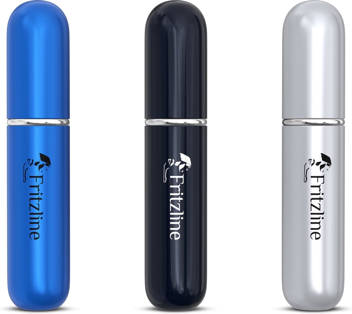 Fritzline Parfum Verstuiver - 3 stuks - Navulbaar - verstuiver flesjes leeg - reisflesjes handbagage - mini parfum set - spray flesjes leeg - 100 ml flesjes voor vliegreizen - mini parfum flesje - spray flesje - parfum flesje - parfum mini (EAN: 8...
