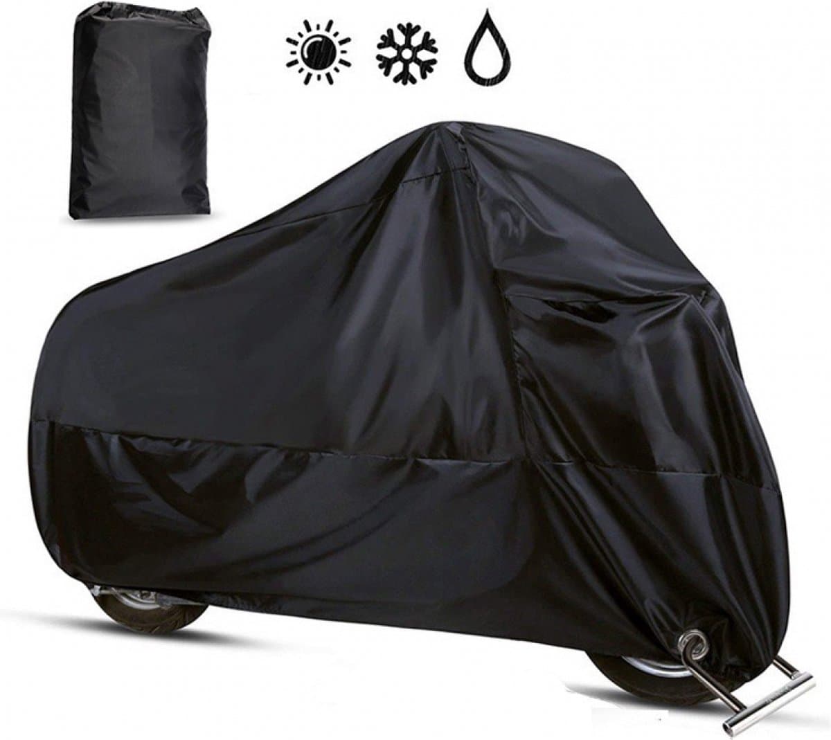 Scooterhoes - Motorhoes Universeel - Waterdicht 300D Oxford - Incl. opbergzak - 265 x 105 x 125 CM - voor alle Scooters / Motors - Geschikt voor Binnen en Buiten - anti-stof/uv (EAN: 9193396583217): Waarom deze hoes nou echt iets voor jou is