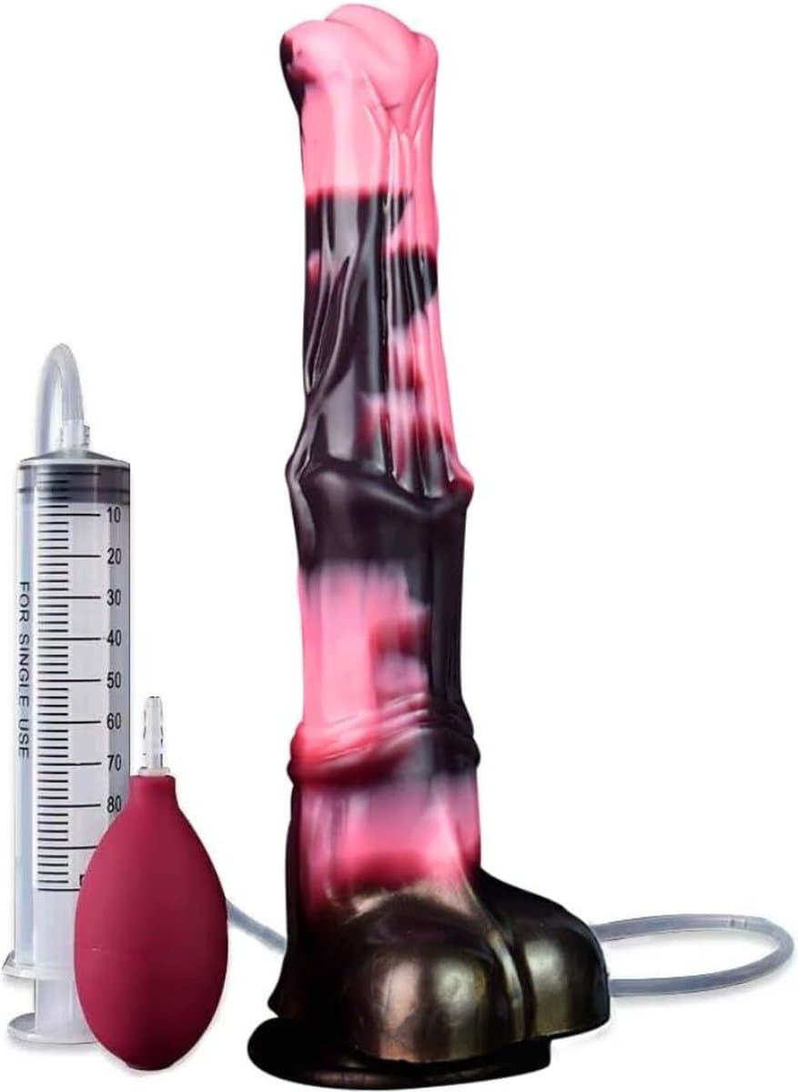 Mega Dildo - Grote Dildo - Dikke Dildo - Extreme Dildo - Anaal Groot - Reusachtige Dildo XXL - Buttplug XXXL Monster Dildo - Fantasy Dragon Dildo - Animal dildo - Anaal Groot - Zuignap - met Spuitfunctie (EAN: 6150802846895)