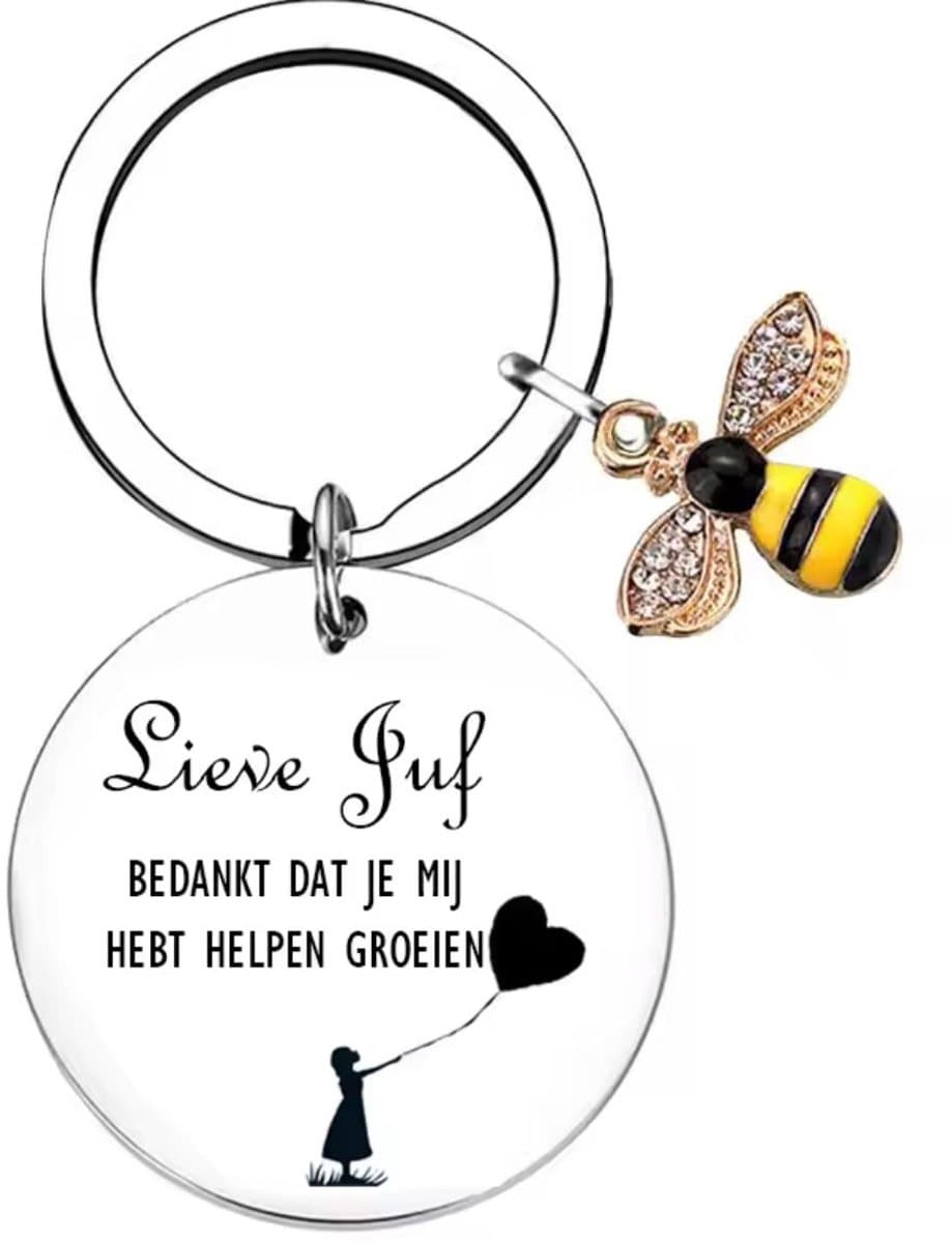 Akyol - Lieve juf - Lieve juf bedankt dat je me hebt laten groeien - Teacher – Sleutelhanger – sleutelhanger leraar - juf sleutelhanger- juf cadeau – docent – meester sleutelhanger – cadeau (EAN: 8720724427878)