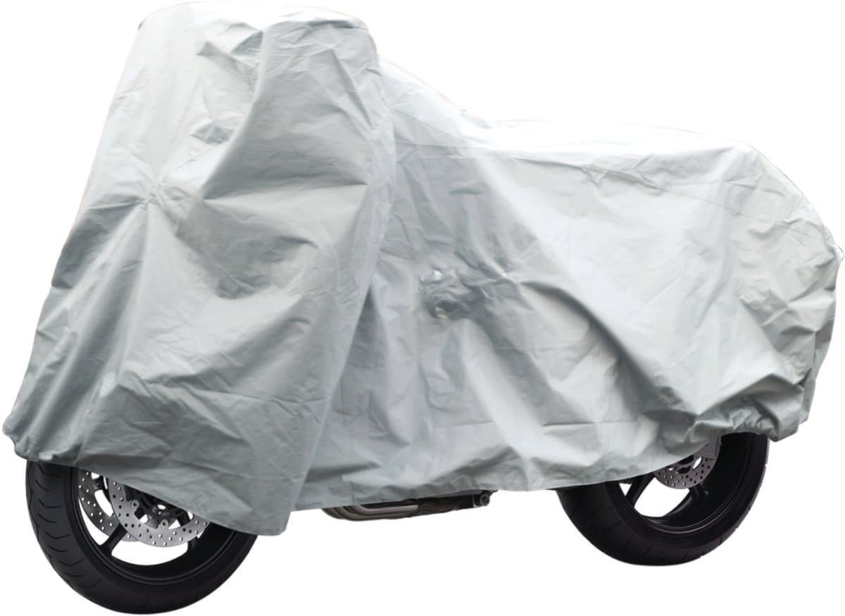 Dunlop Motorhoes en Scooterhoes - Universele Scooter- en Motor Hoes - Geschikt voor Windscherm - Motorhoes Waterdicht Buiten - 246 x 104 x 127 cm - Kunststof - Grijs (EAN: 8711252497976)