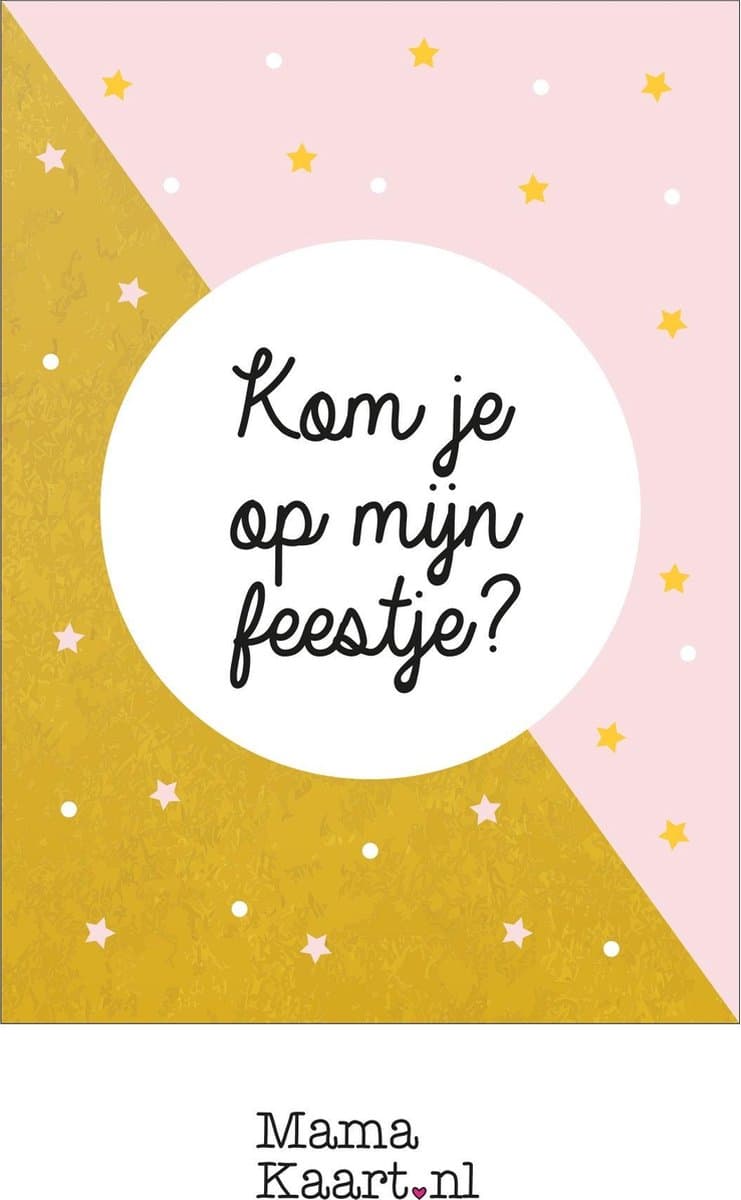 Uitnodigingen feestje - meisje - MamaKaart.nl (EAN: 7432027745726)
