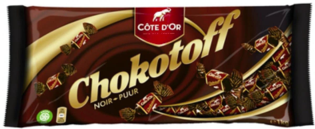 Cote d'Or Chokotoff toffee pure chocolade - 1 kg (EAN: 5410081210628)