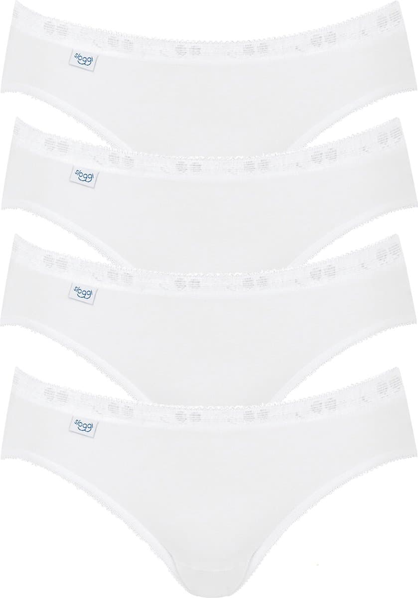 sloggi Basic+ Dames Mini slip - 4-pack - Wit - Maat 40 (EAN: 7613112388787): Wat zijn deze slippen precies