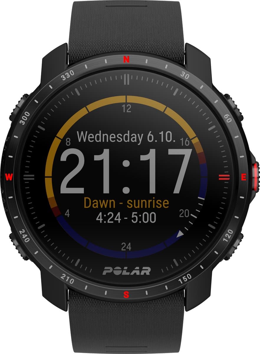 Polar Grit X Pro Premium Outdoor Multisporthorloge  GPS  - Zwart (EAN: 0725882058696)