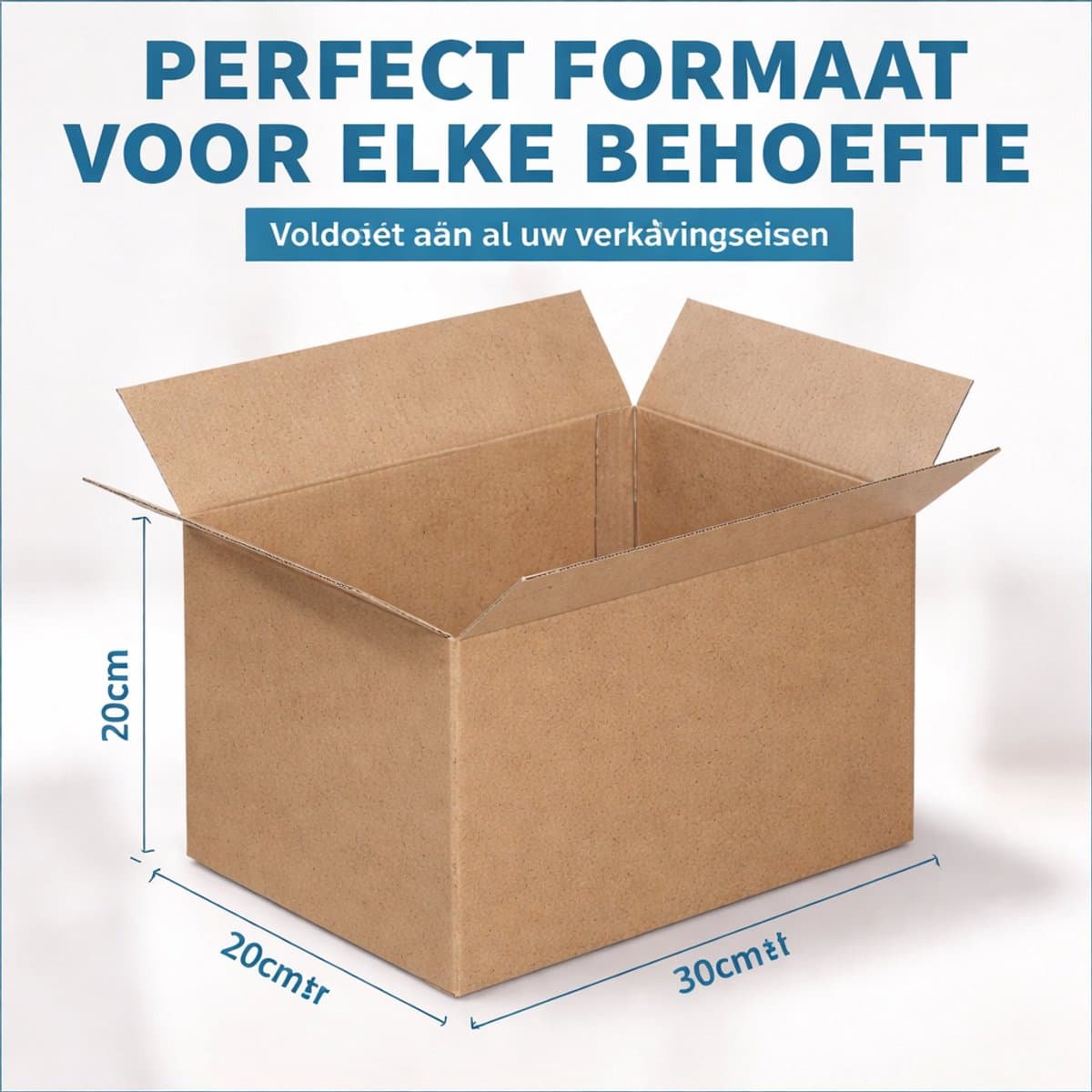 Verzenddozen ‒ Verzenddoos Groot - 30x20x20cm ‒ FSC Gerecycled karton 25 dozen - Extra Sterk- Ideaal voor versturen/opbergen/verhuizen (EAN: 6153445652687)