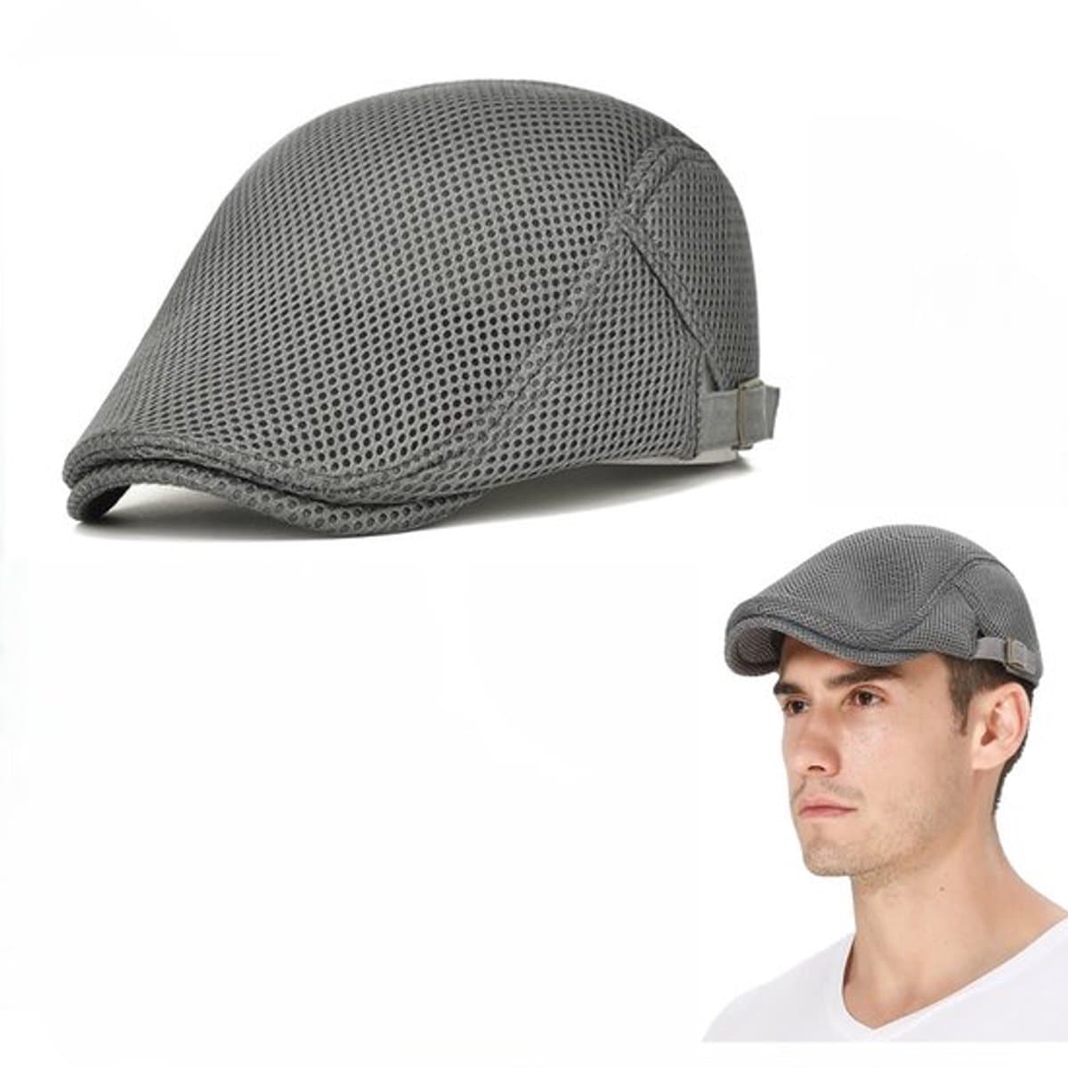 FlatCap - Stijlvolle Petten voor Heren - Herenmode – Verstelbaar - Pet Platte - Pet Visserspet - Vintage Flat Caps – bescherming – Grijs - LOUZIR (EAN: 8721352994015): 1️⃣ Wat maakt deze pet zo bijzonder