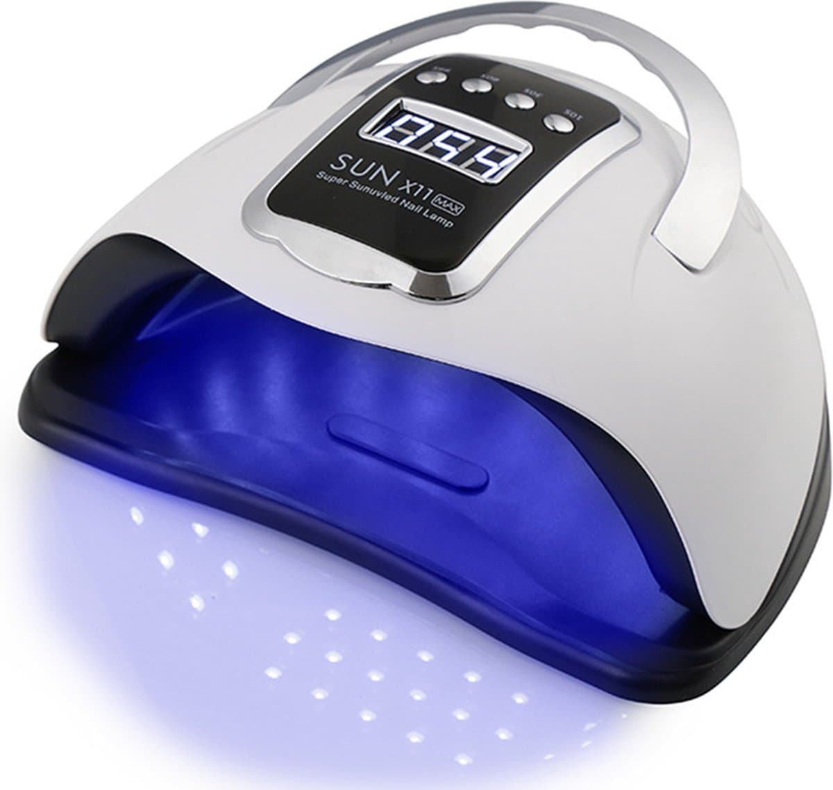 280 Watt UV LED Lamp Nageldroger - 66 Leds - SUN X11 MAX - Nagel UV Lamp - Gellak lamp - Nagellamp - Led - nagellamp voor gel nagellak - Nagellamp UV - Nagellamp Gelnagels - gellak - (EAN: 8720299963566): Geen slappe hap De kracht van 280 Watt