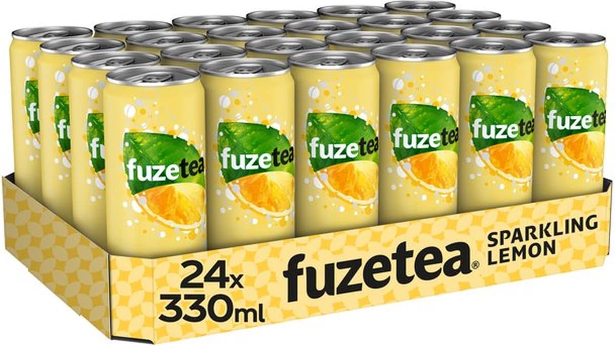 Tray Fuze Tea - Sparkling Lemon Black - 24x33cl (EAN: 5000112659030)
