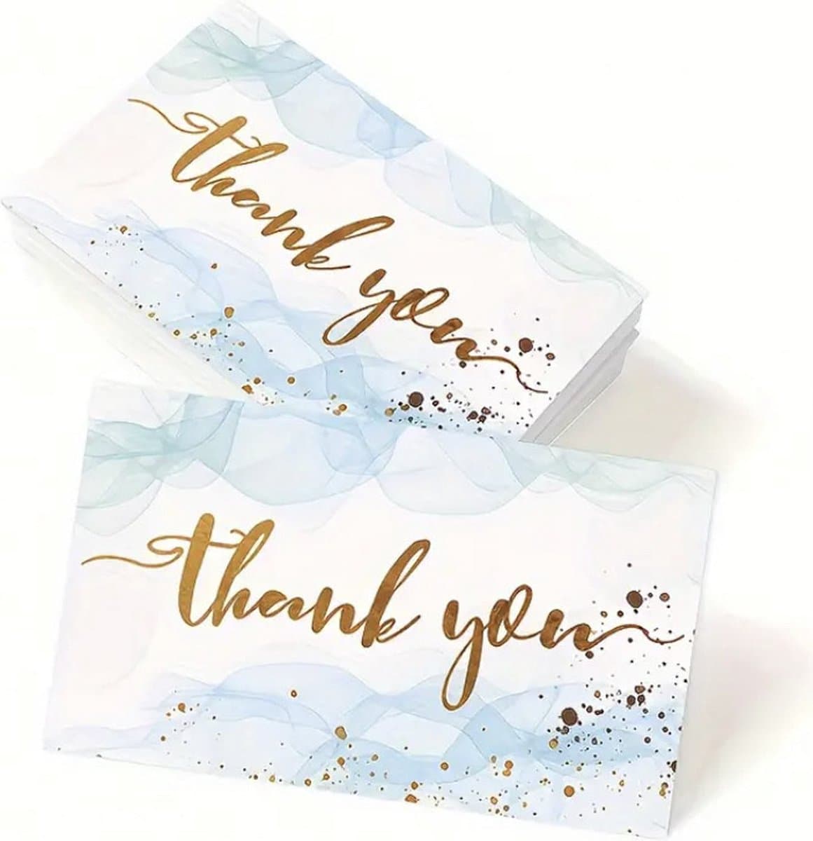 Bedankt Kaartjes Set - Thank You Cards - 50 stuks - Kleine onderneming - Pakket verzend kaartjes - 90 x 50 mm (EAN: 6151033681637)
