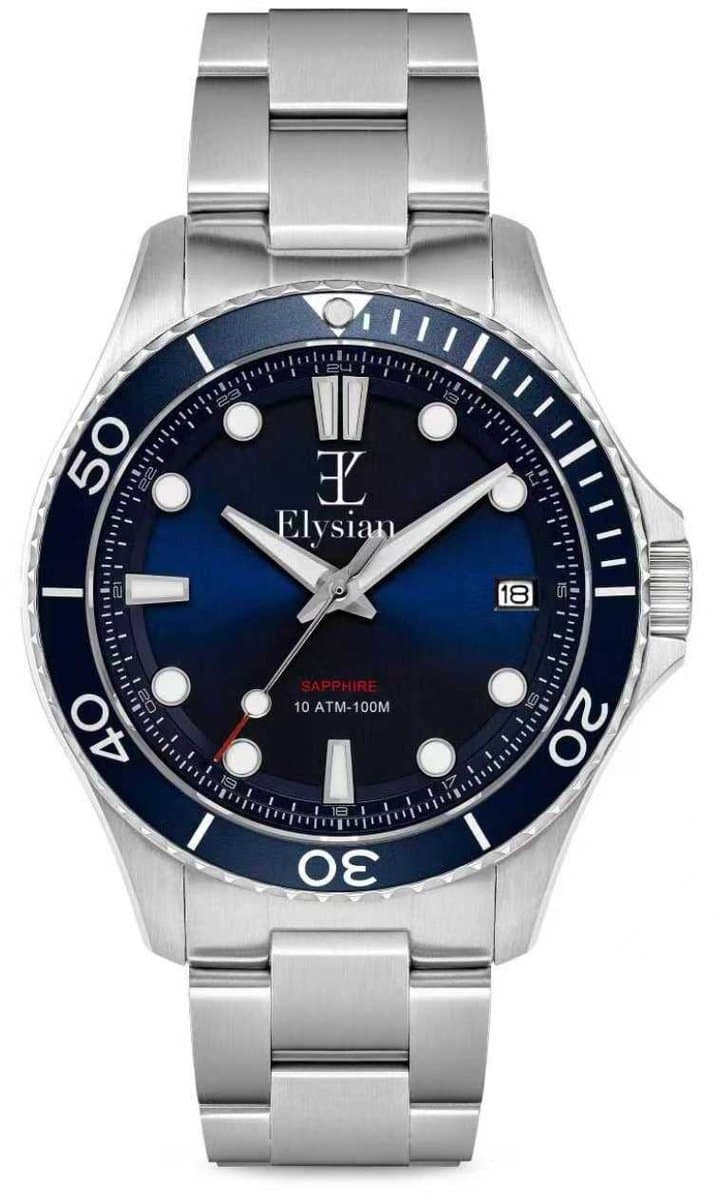 Elysian Heren horloge Zilver 42mm - 316L Staal - 10ATM - Seiko - Cadeau voor man (EAN: 5430003396551): 📦 Wat maakt dit horloge zo bijzonder