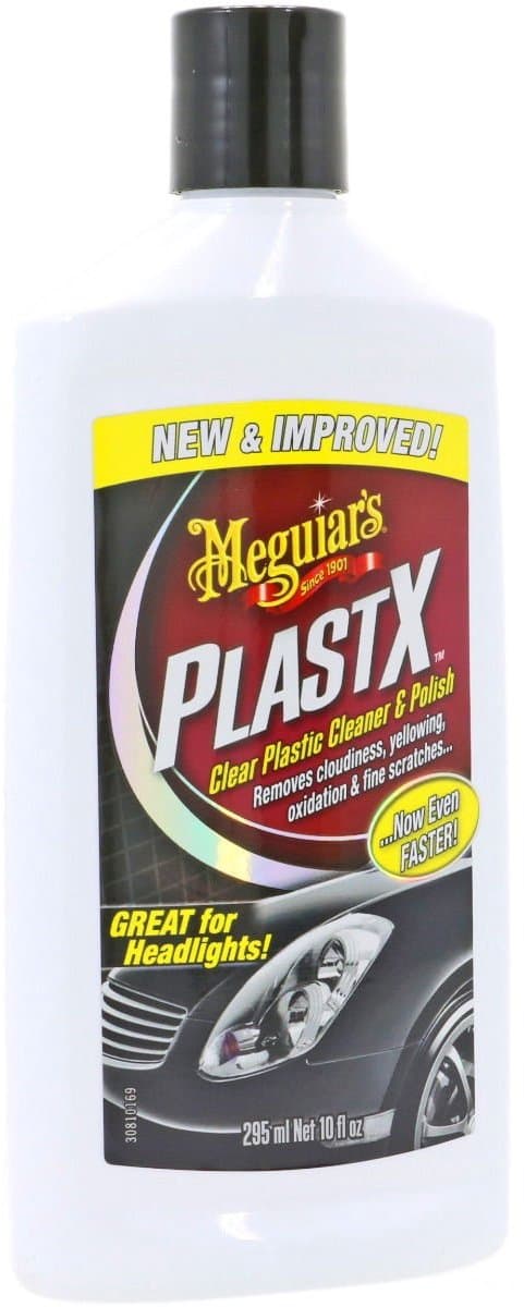Meguiar's Plastx Cleaner & Polish - Verwijdert krassen en vuil - Voor helder plastic - 296 ml (EAN: 0070382800192)