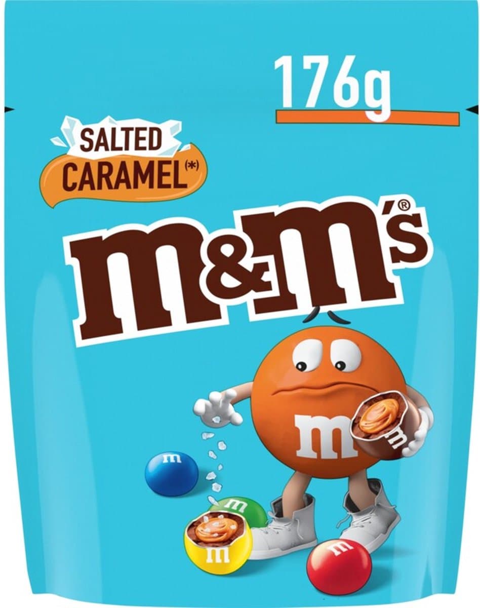 M&M’s - Salted Caramel - Zak - 12 stuks à 176 gram (EAN: 8719900548414)