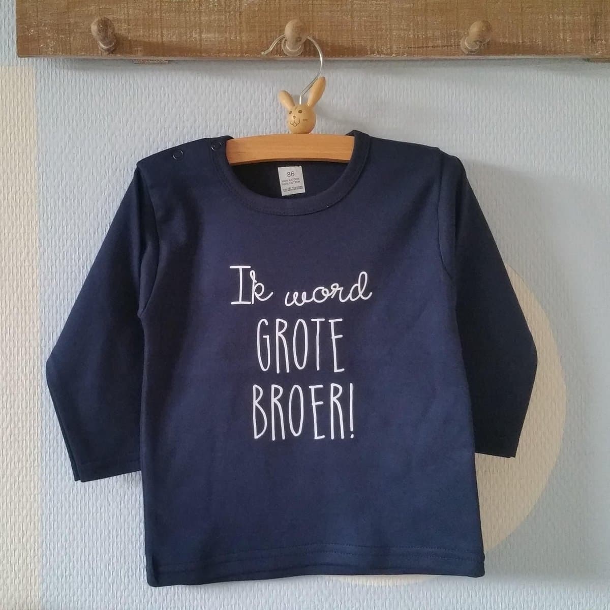 Shirt Ik word grote broer | lange mouw | donker blauw | maat 104 zwangerschap aankondiging  bekendmaking baby (EAN: 8719925235979): Waarom een shirt voor de grote broer