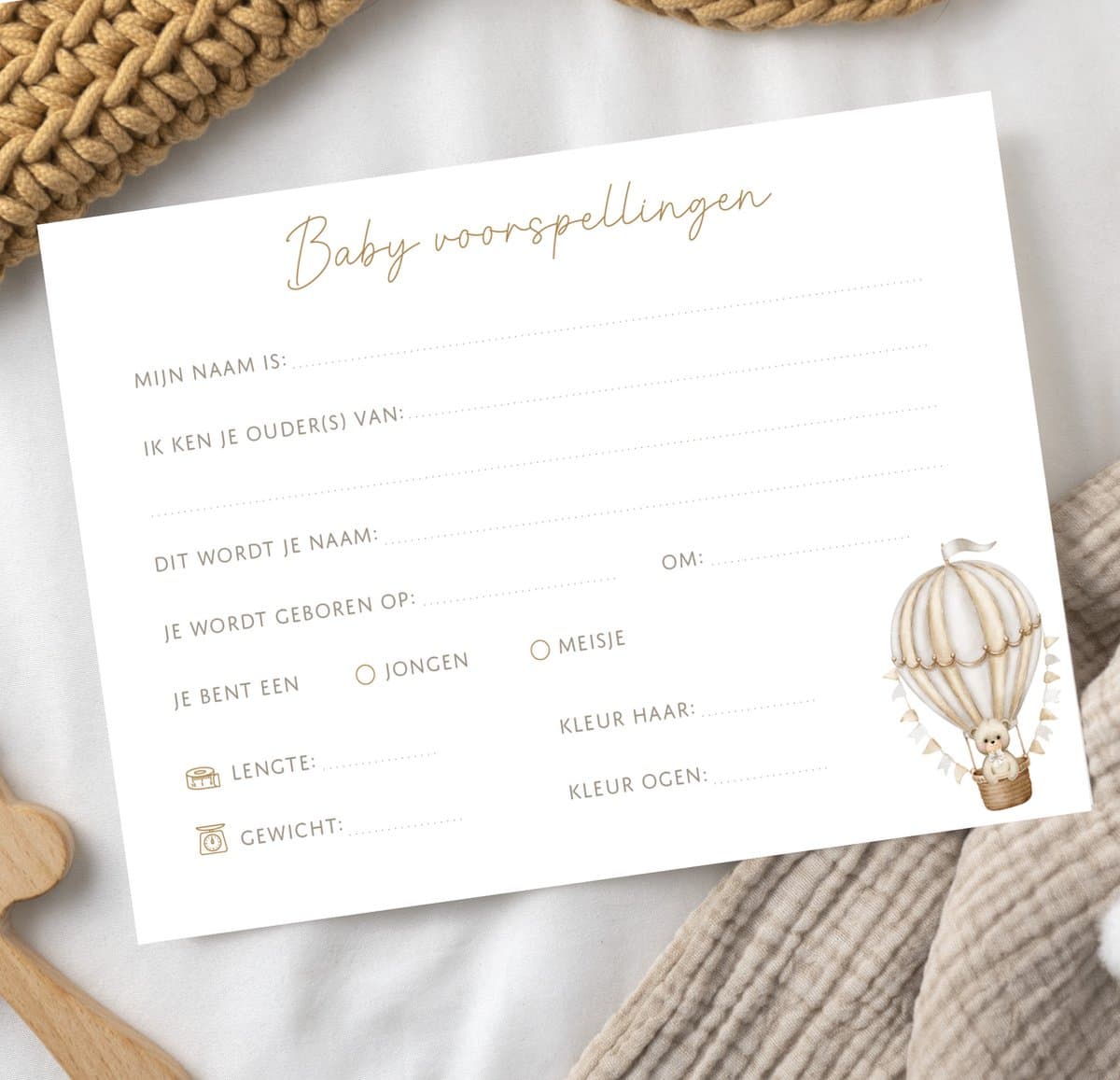 Babyshower invulkaarten 10 stuks | invulkaarten babyshower | babyshower | gender reveal | invulkaarten gender reveal | babyshower voorspellingskaarten | babyshower kaarten | babyshower spelletjes | babyshower meisje | babyshower jongen | beer (EAN...