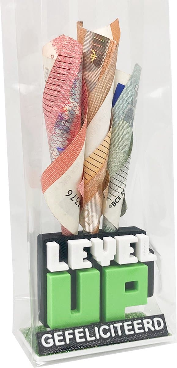 Kadogeld.nl - Kleinigheidje - Level UP - Orgineel - Grappig - Geld - Cadeau - Geven (EAN: 6097307521554)
