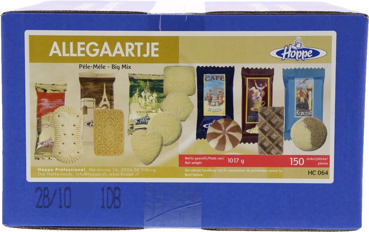 Koekjes Hoppe Allegaartje 150 stuks (EAN: 8710665912656): 1️⃣ De eerste indruk verpakt als een feest